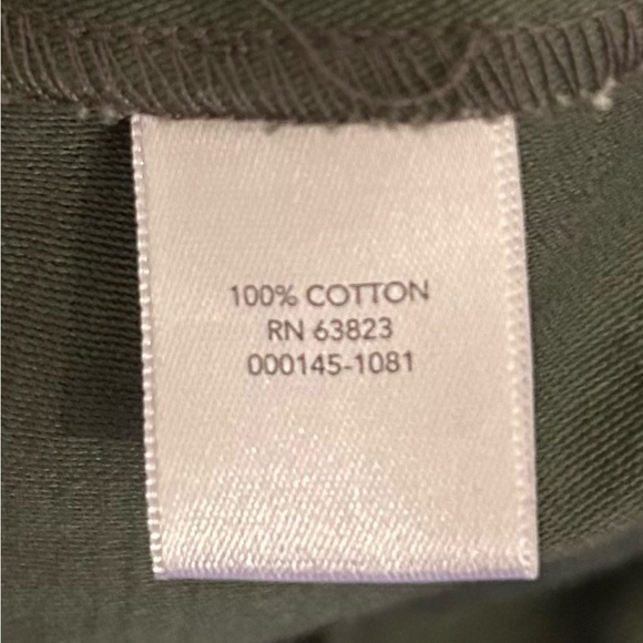 Christopher & Banks Spring Jacket Green Cotton New Without Tags - Picture 8 of 8